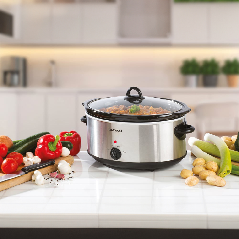 Daewoo Stainless Steel Slow Cooker 300W Image 2