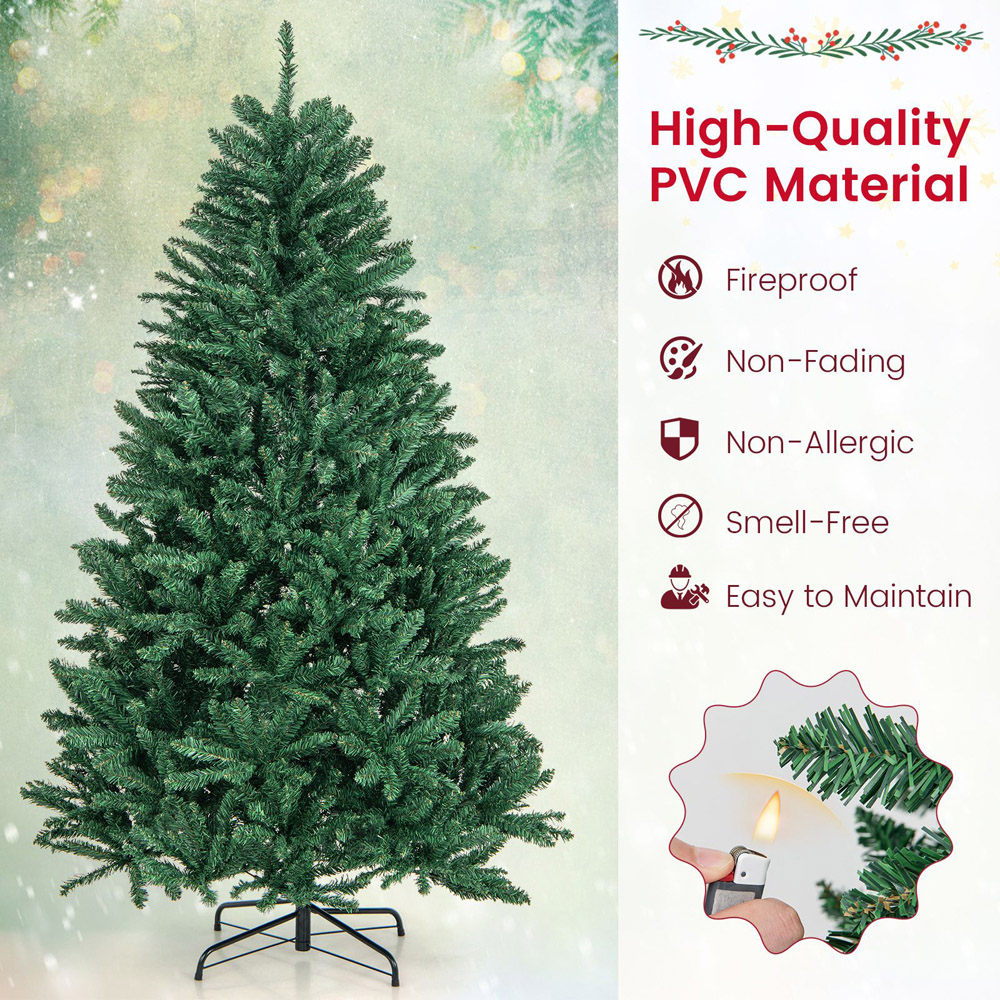 Costway Artificial Christmas Tree 6ft Image 6