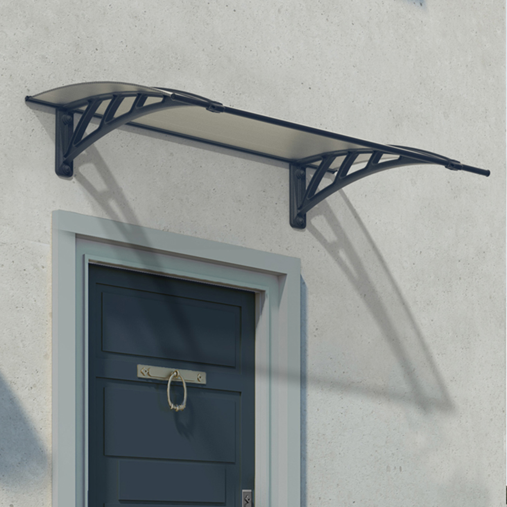 Palram Canopia Neo 1180 Grey Twinwall Door Canopy 1.2 x 0.75m Image 1