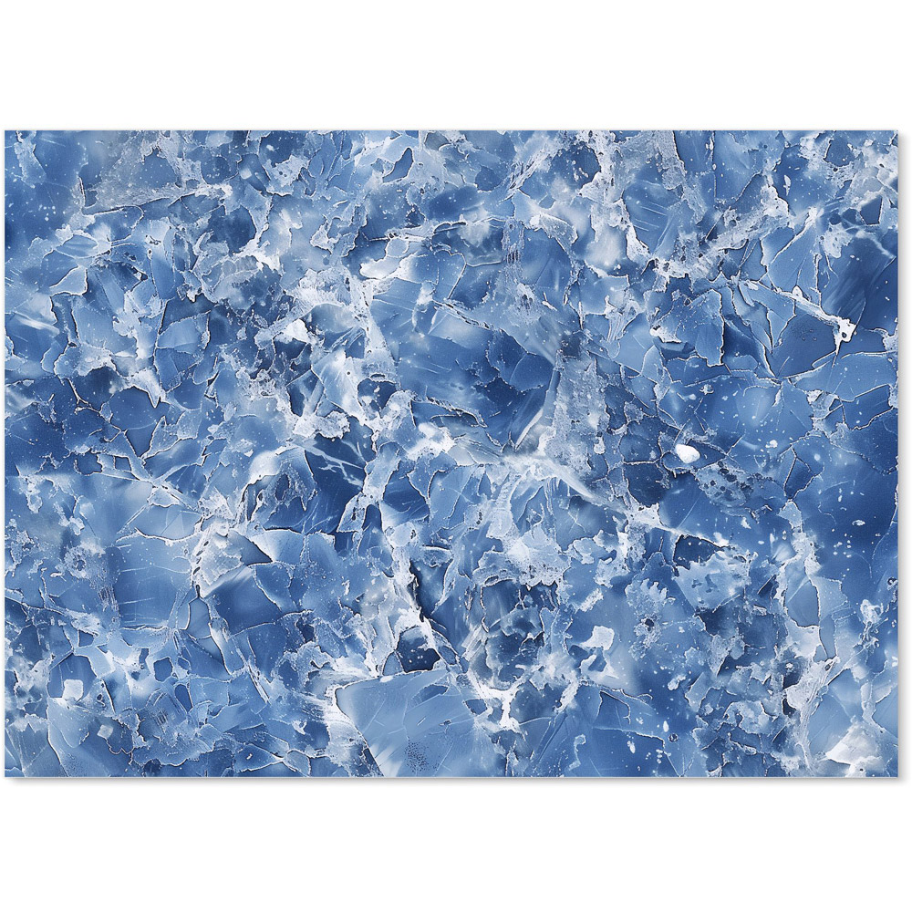 Warren Reed Designer Coastal Blue Quartz Effect Glass Kitchen Splashback 65 x 90cm Image 2