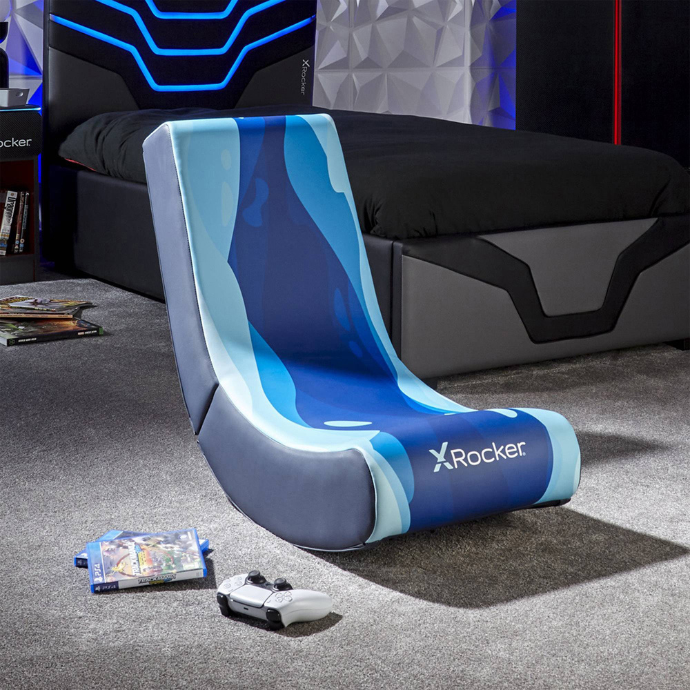 X Rocker Video Rocker Lava Blue Kids Gaming Chair Image 6