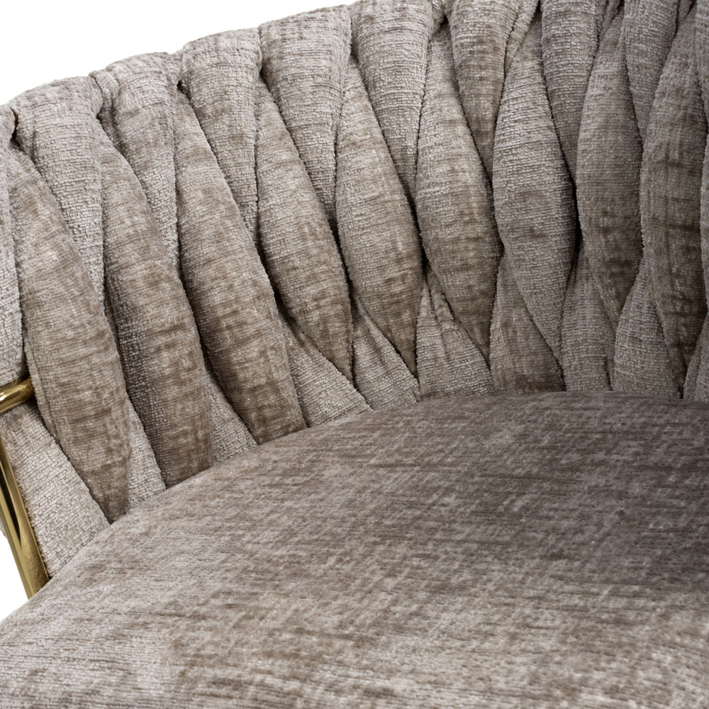 Shankar Ontario Set of 2 Mink Chenille Dining Chair Image 7