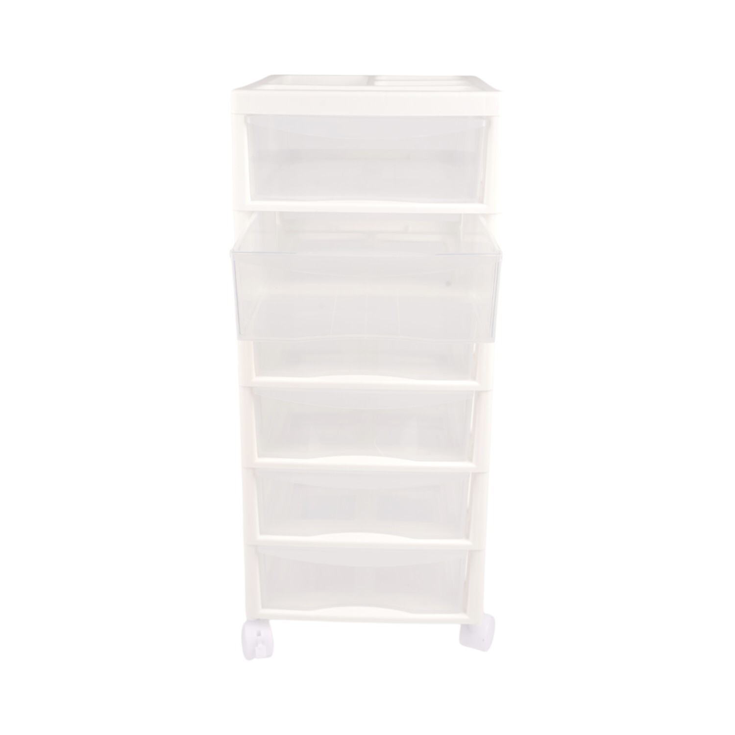 6 Drawer Storage Organiser White Image 5