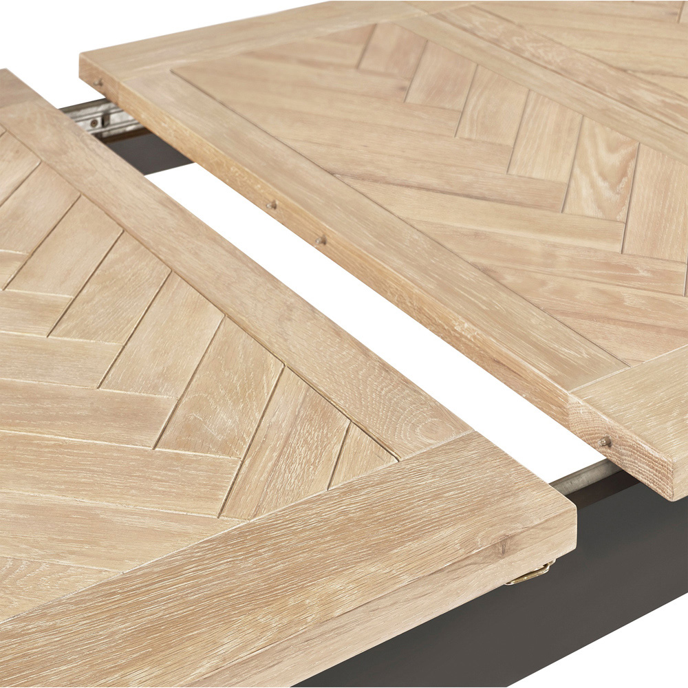 Julian Bowen Bordeaux 6 Seater Dining Set Dark Grey Image 5