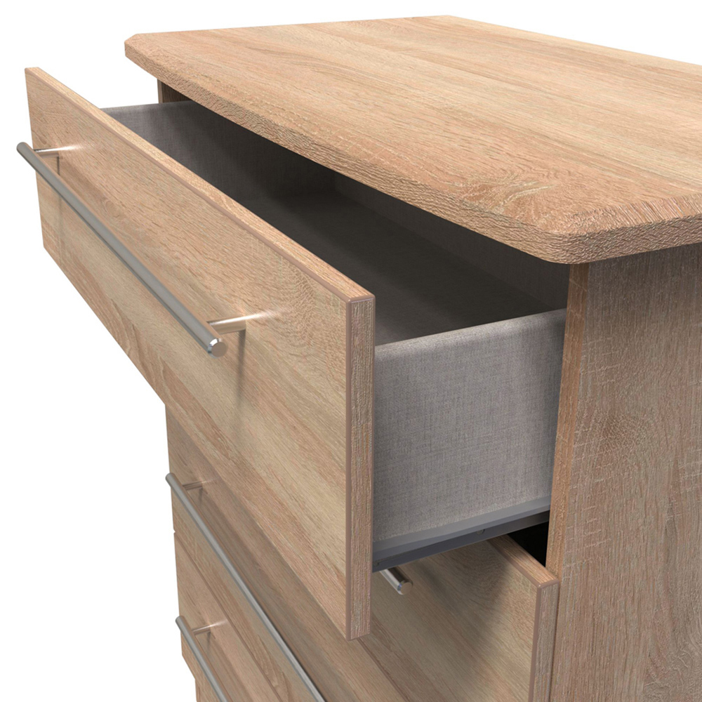 Crowndale Sherwood 4 Drawer Bardolino Oak Chest of Drawers Image 6