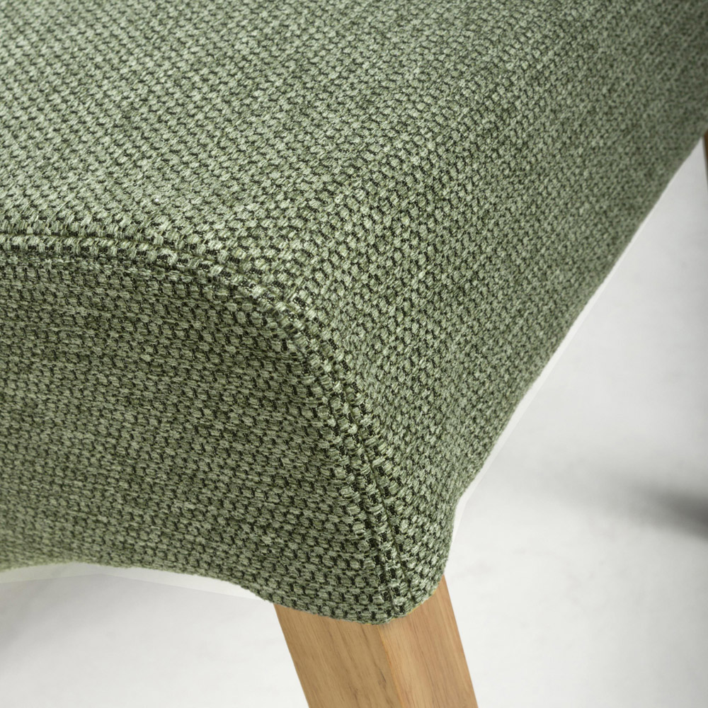 Shankar Baxter Set of 2 Green Weave Dining Chair Image 7