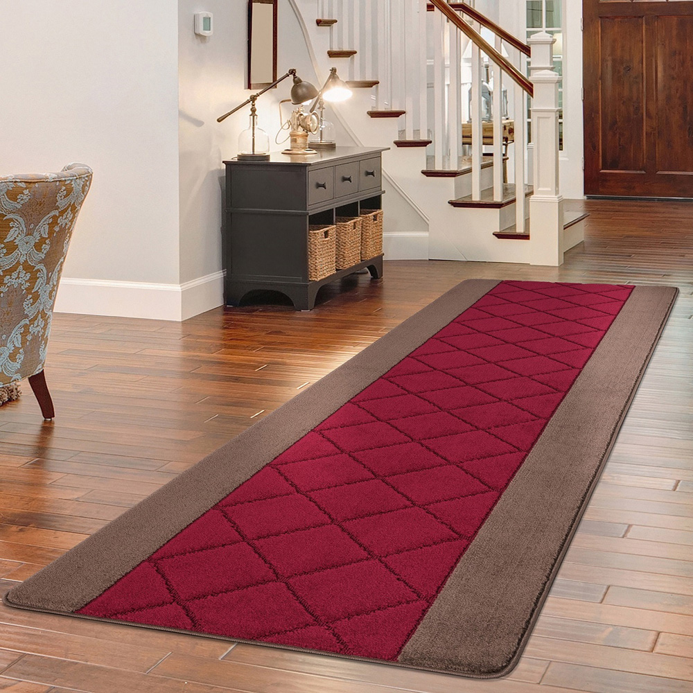 Smart Living Carmela Brown and Red Gel Back Non-Slip Mat 40 x 60cm Image 3