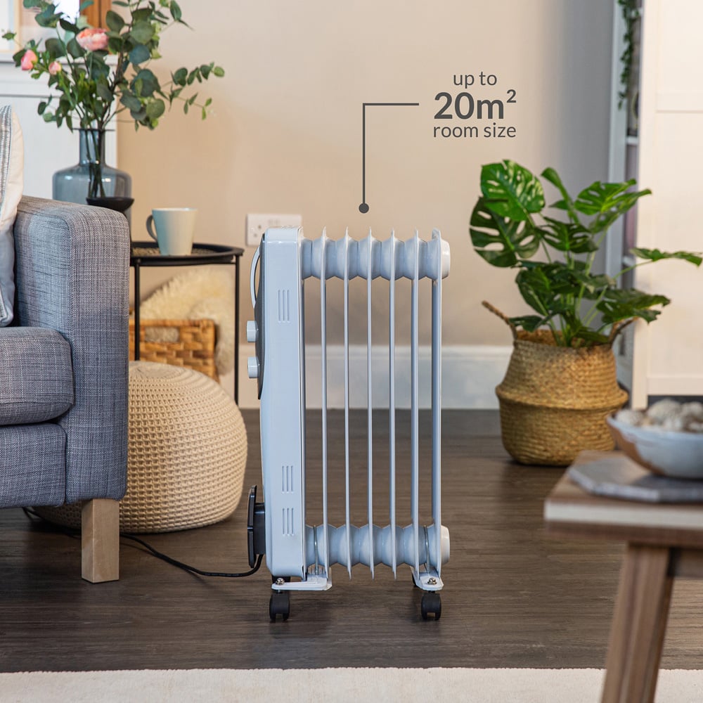 Russell Hobbs RHOFR5001 White Oil Filled Radiator 1500W Image 6