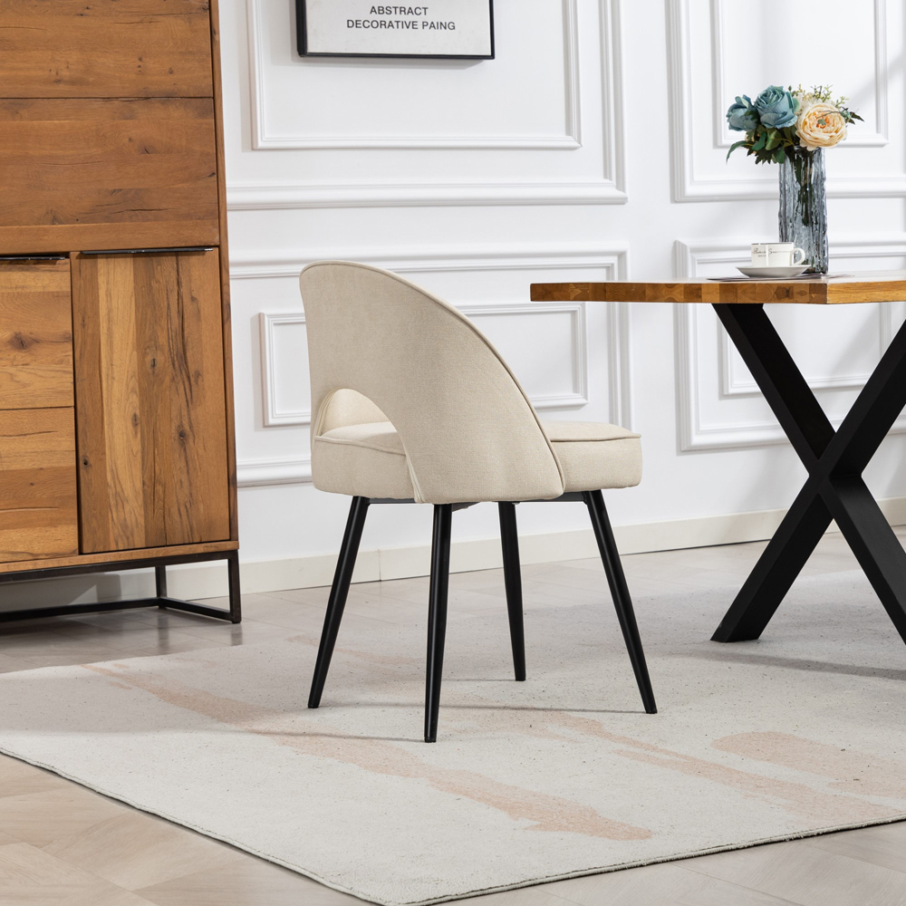 Artemis Home Ashley Set of 2 Beige Dining Chairs Image 6