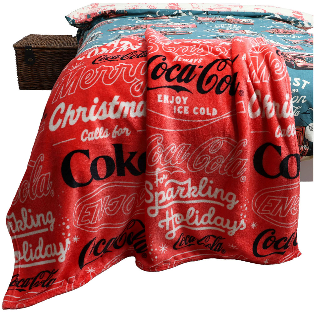 Coca-Cola Seasonal Throw Red Image 2