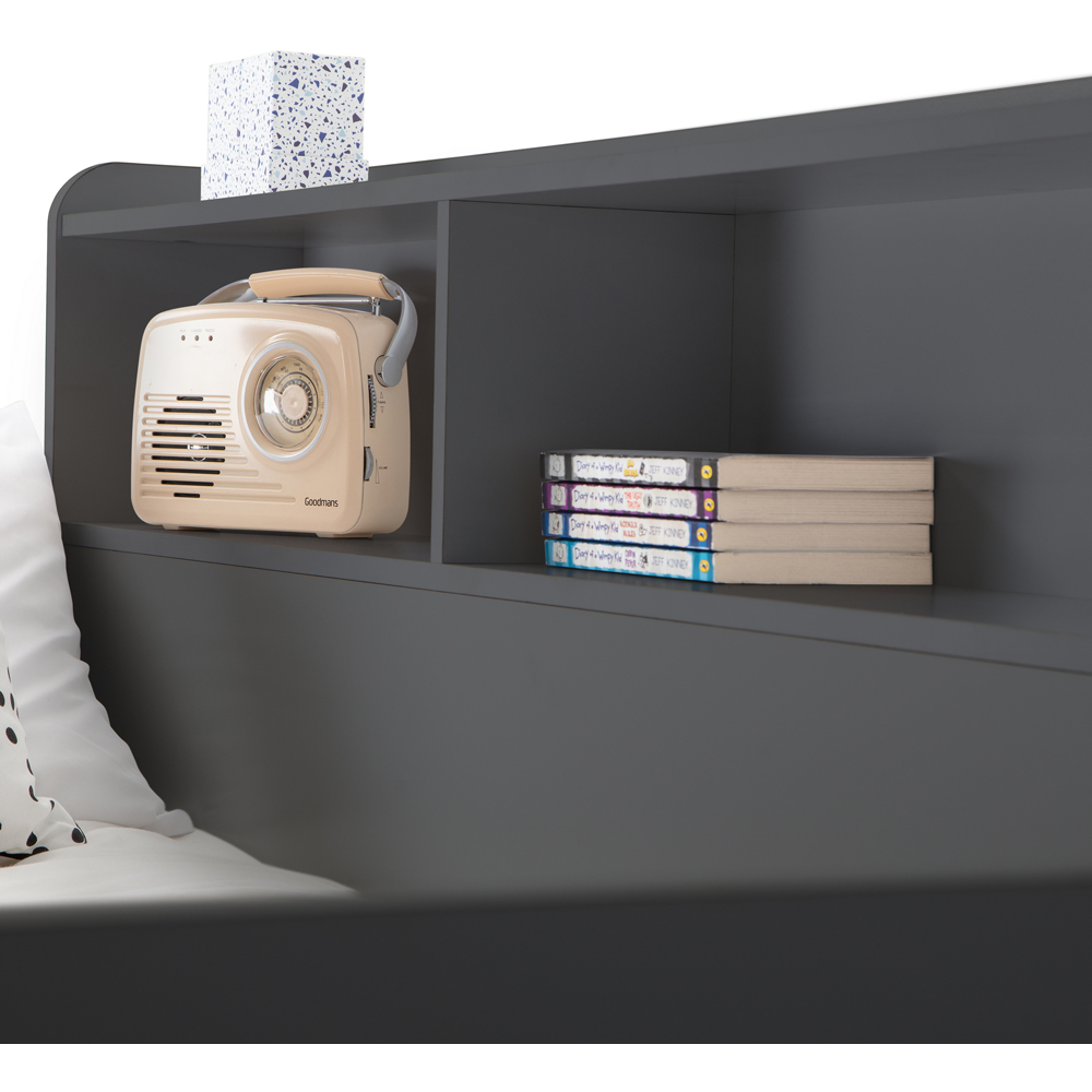 Julian Bowen Orion Triple Sleeper Anthracite Single Drawer Bunk Bed Image 5