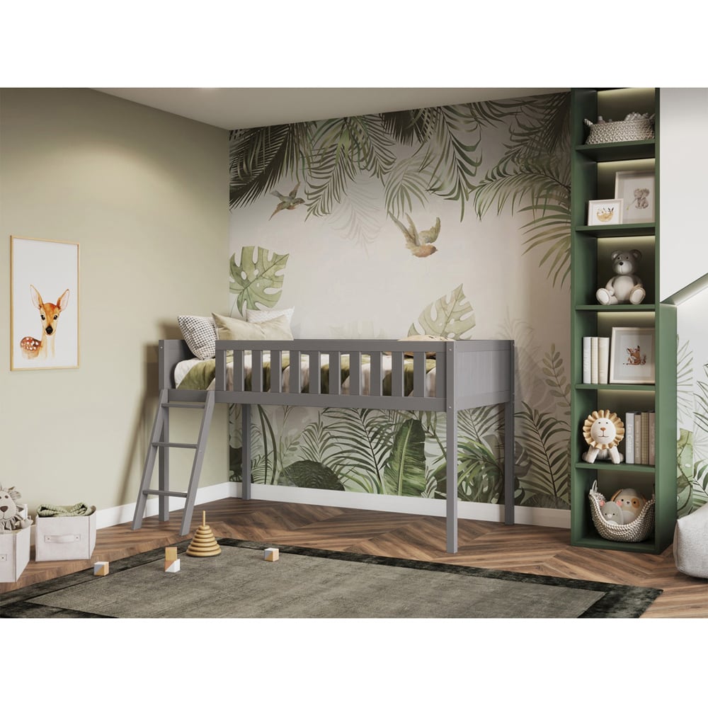 Flair Bea Shorty Grey Wooden Mid Sleeper Cabin Bed Image 3