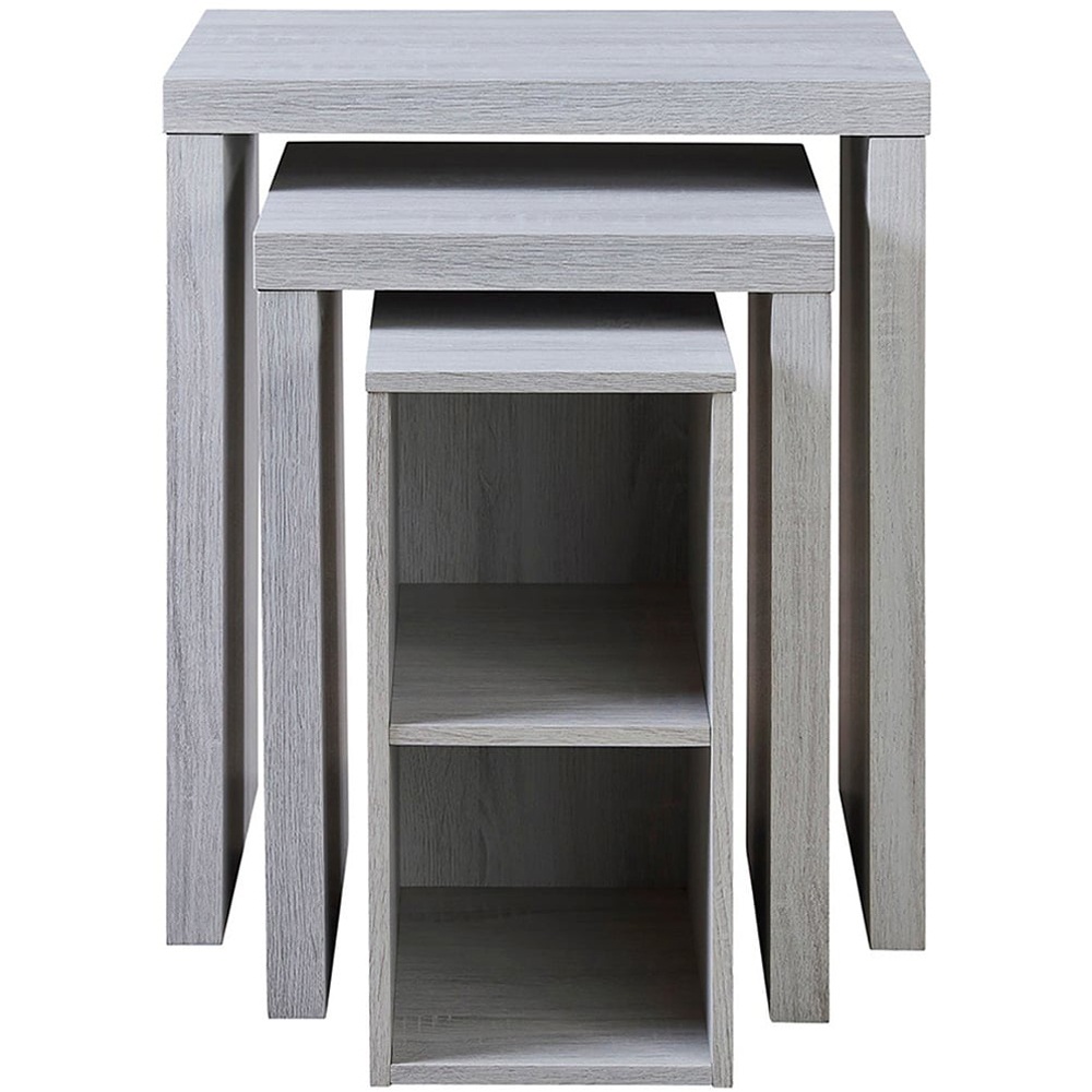 Hartley Nest of Tables - Light Grey Image 3
