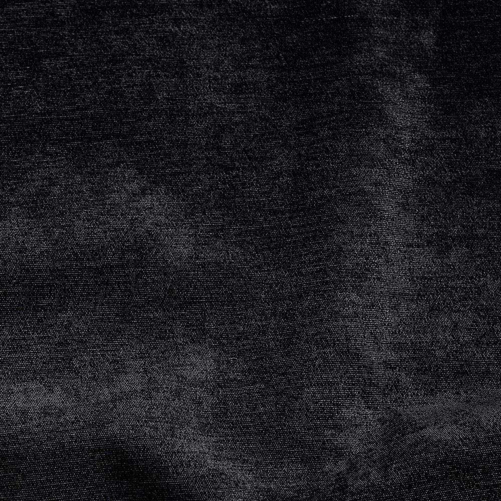 Alan Symonds Black Chenille Blackout Ring Top Eyelet Curtains 117 x 229cm Image 5