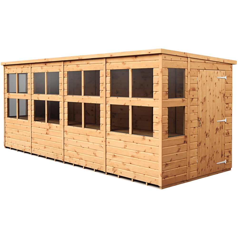 Empire Sheds 16 x 6ft Tongue and Groove Pent Potting Garden Shed Image 1