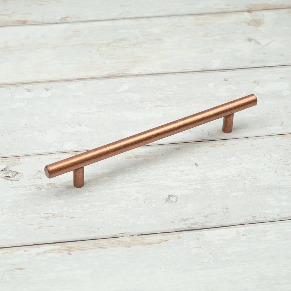 Handle & Home Antique Copper T-Bar Handle 160mm Image 6