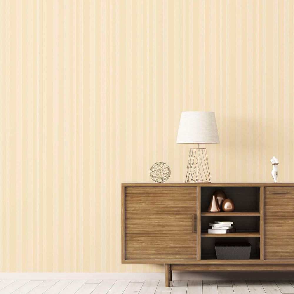 Galerie Neapolis 3 Stripe Gold Wallpaper Image 2