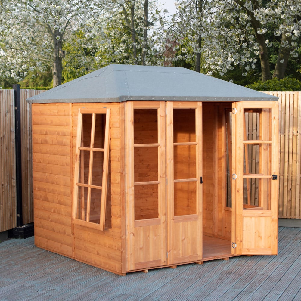 Shire Charleston 7 x 7ft Double Door Summerhouse Image 3