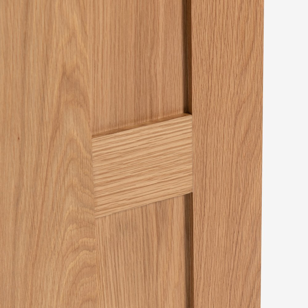 Stamford Oak Veneer Fully Finished 5 Panel Internal Door 1981 x 762 x 35mm Image 4