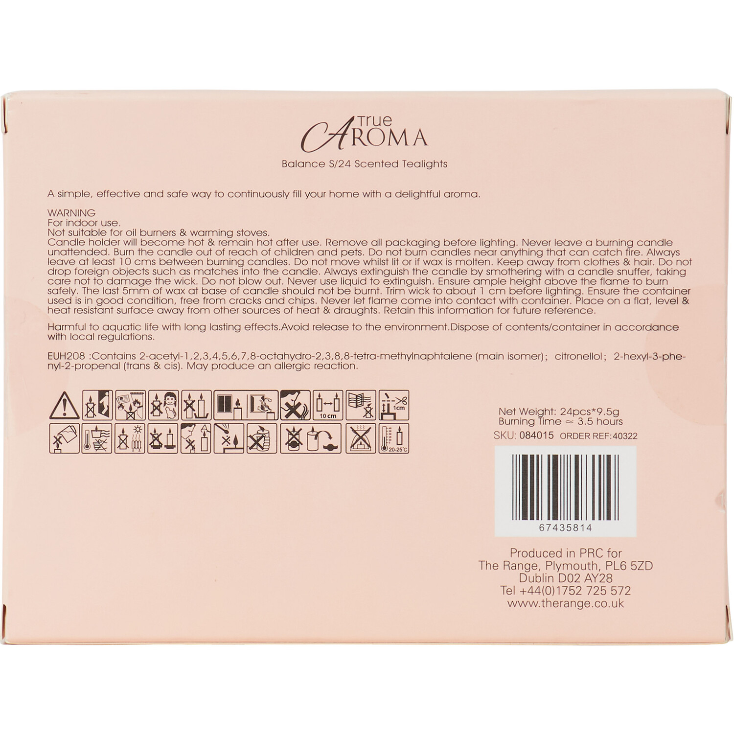 Pack of 24 Balance Tealights - Pink Image 4