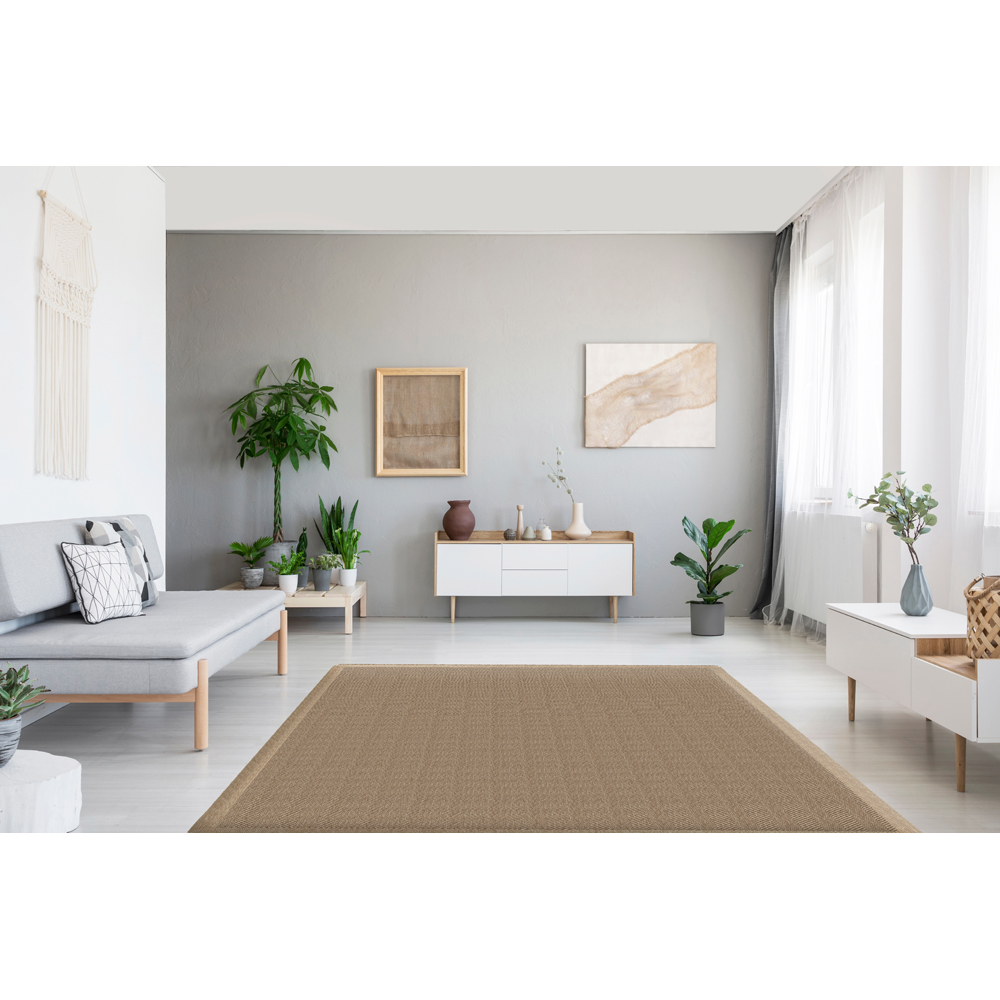 Eselle Jute Effect Herringbone Rug 160 x 230cm Image 6