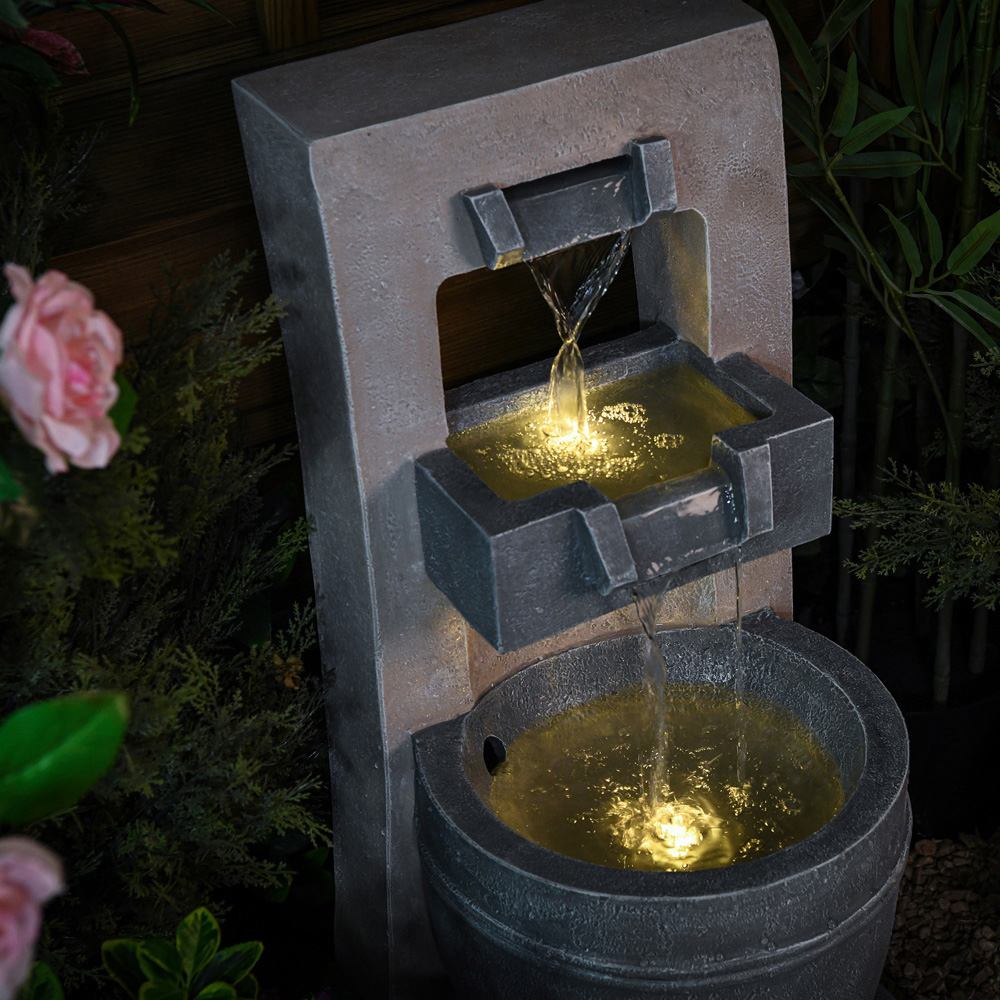 Garden Gear Cascading Bowl LED Water Feature Image 3