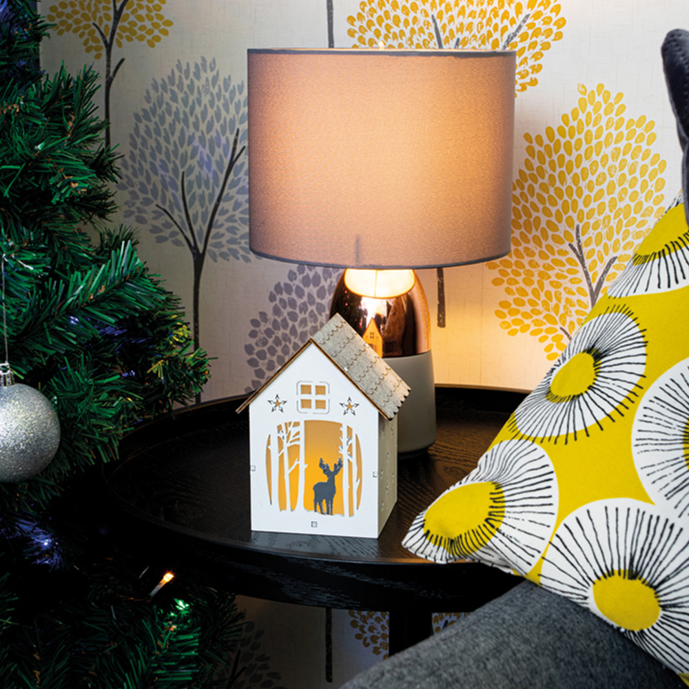 St Helens White Wooden Ornamental House Image 4