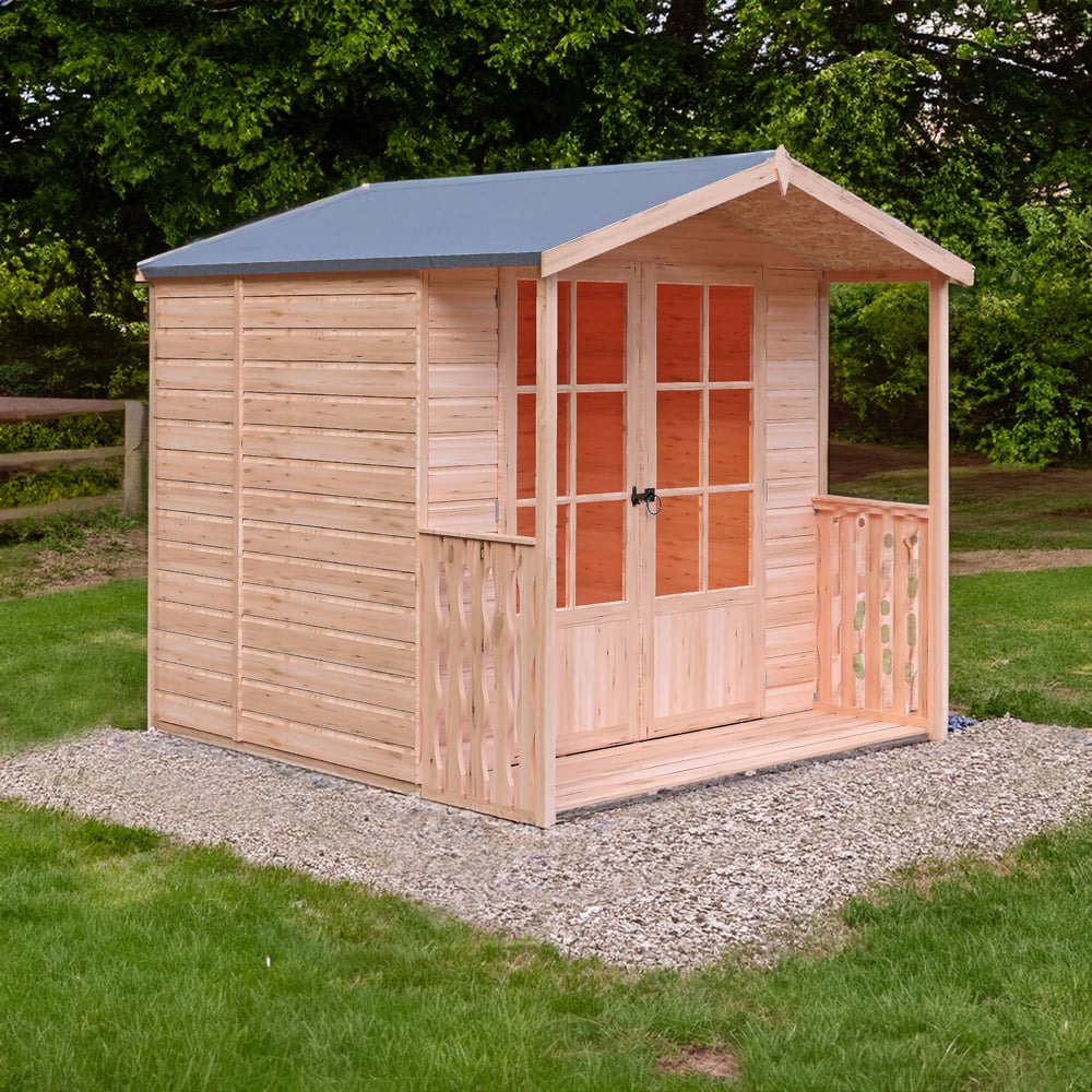 Shire Alnwick 7 x 7ft Double Door Traditional Summerhouse Image 2