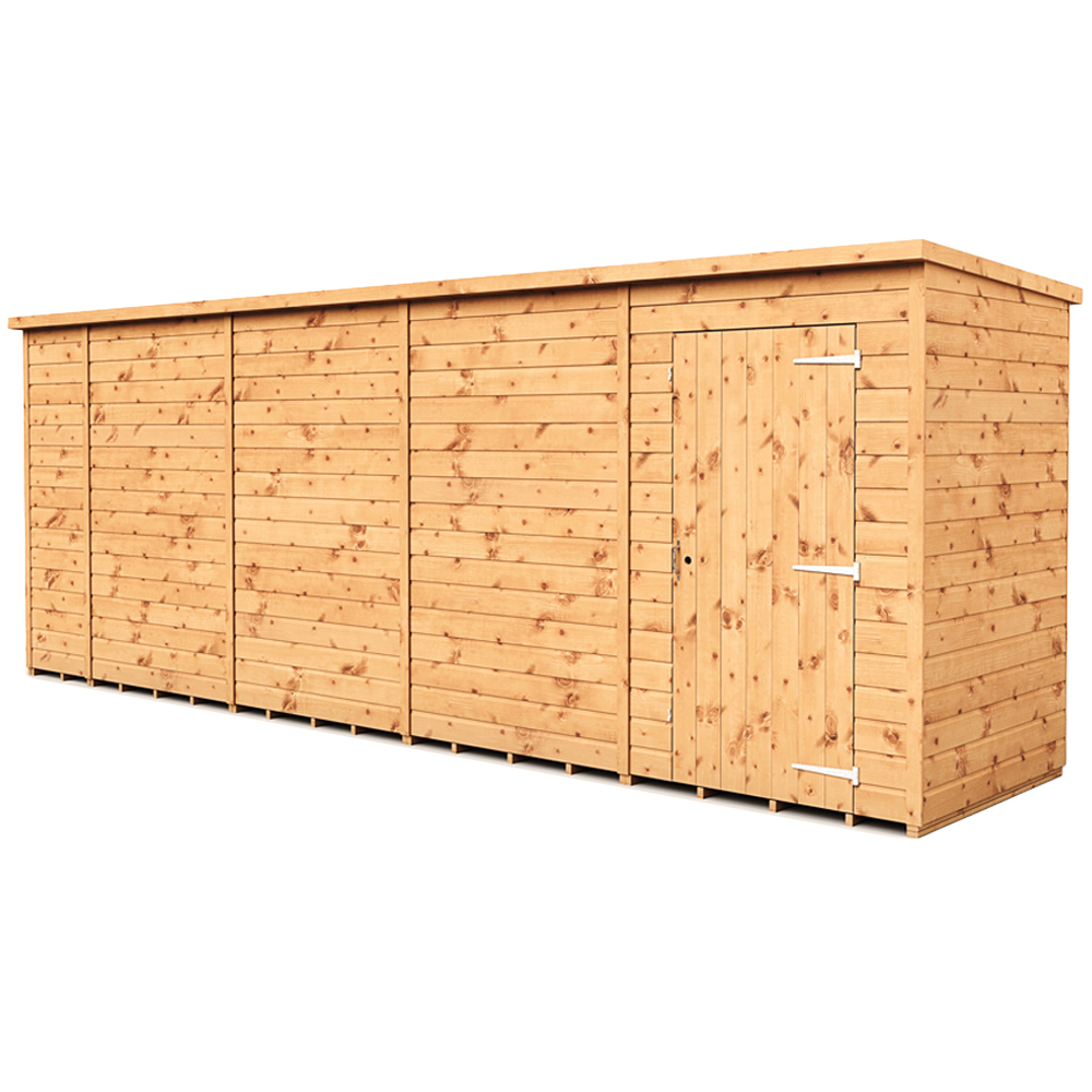 Empire Sheds 18 x 4ft Tongue and Groove Wooden Pent Garden Shed Image 1