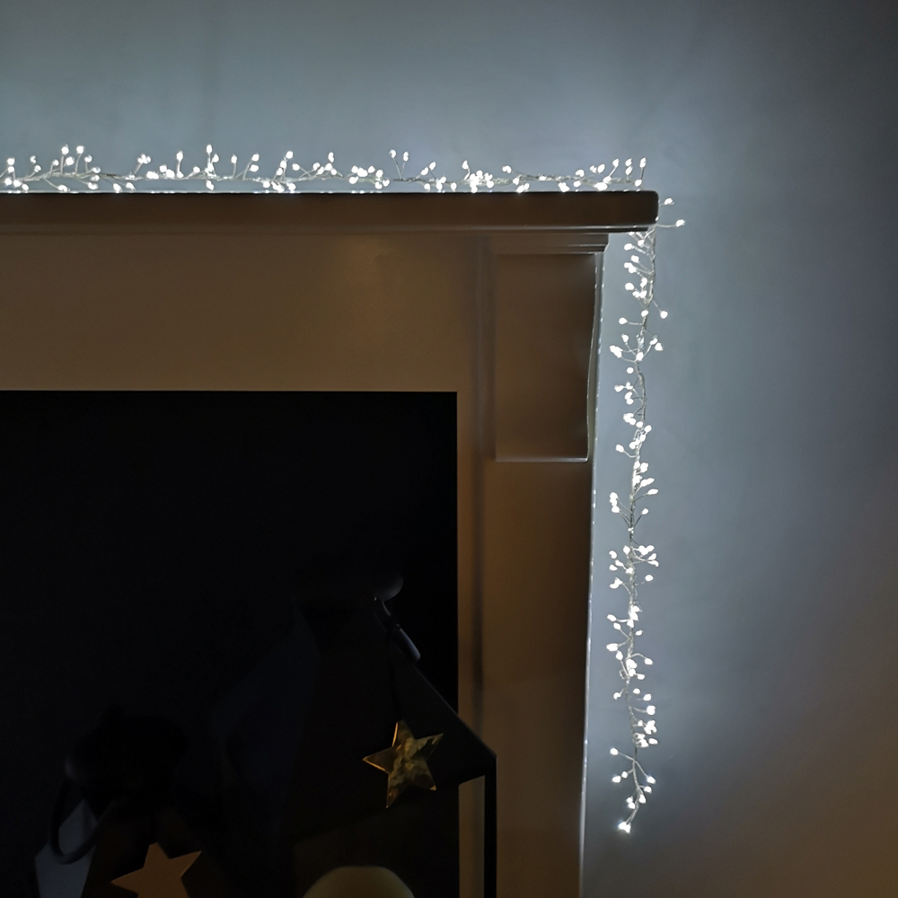 Premier UltraBrights 800 Cool White LED Silver Pin Wire Cluster Light 5.5cm Image 6