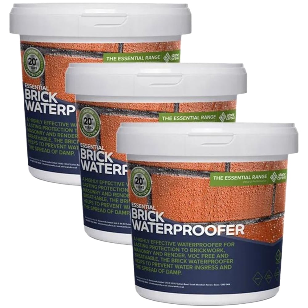StoneCare4U Essential Brick Waterproofer 5L 3 Pack Image 1