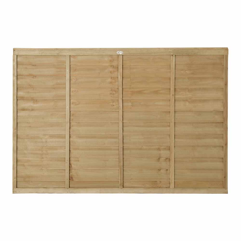 Forest Garden 6 x 4ft Pressure Treated Superlap Fence Panel Image 2
