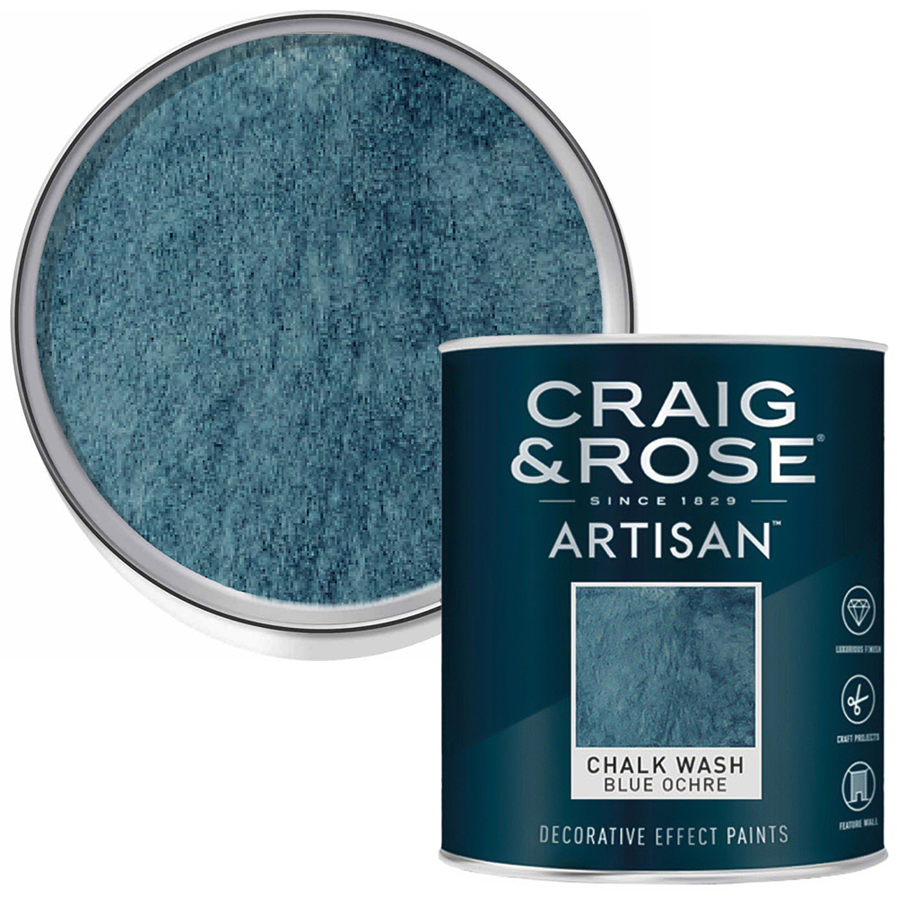 Craig & Rose Artisan Feature Wall Blue Ochre Chalk Wash Paint 750ml Price Comparisons | Compare The Build