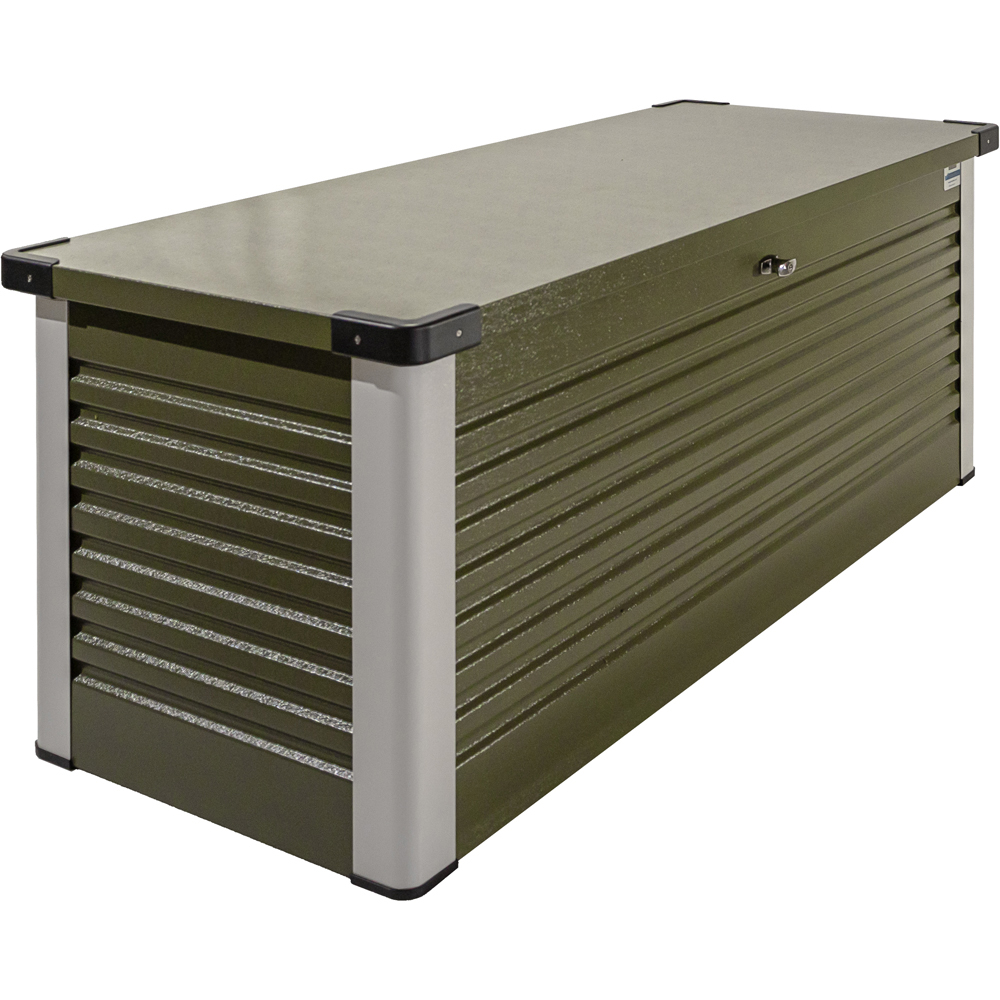 Trimetals 1000L Olive Weatherproof Garden Storage Box | Homebase