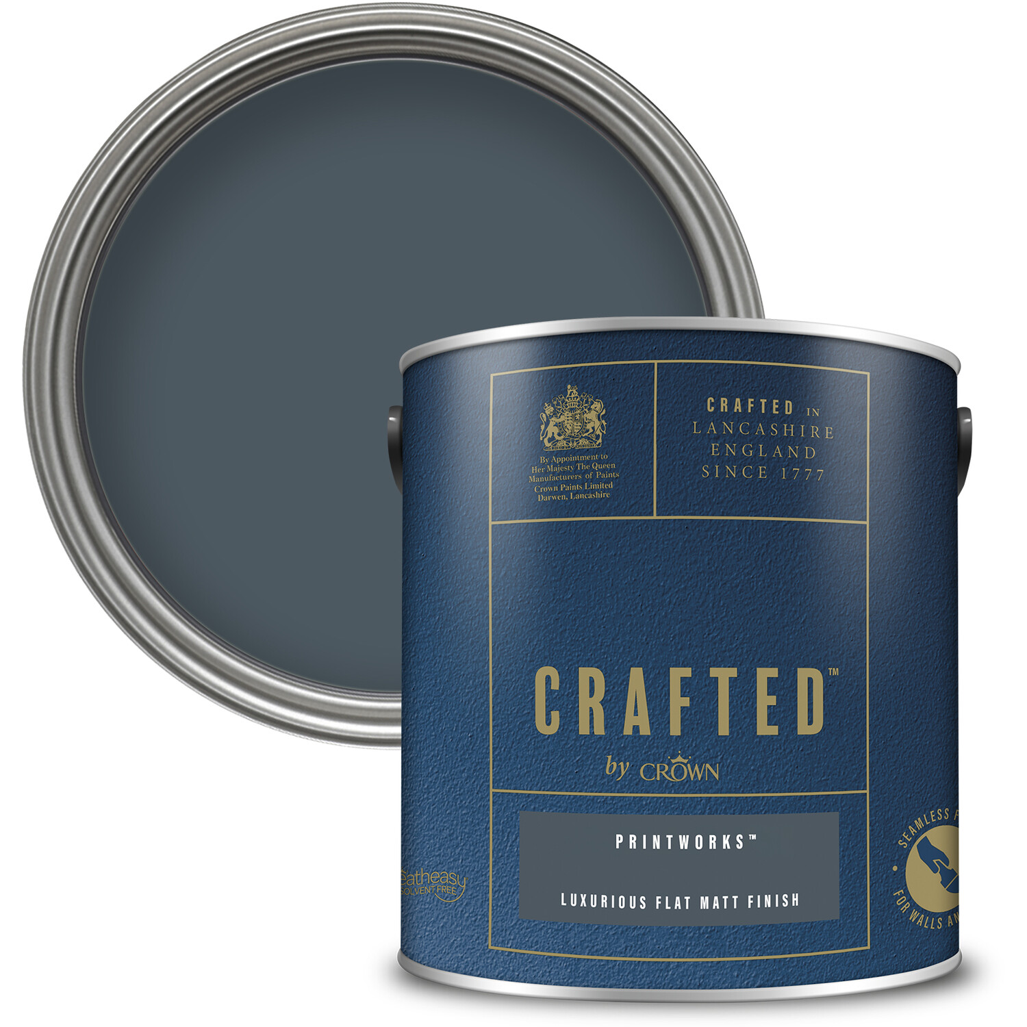 Crown Crafted Walls & Wood Printworks Luxurious Flat Matt Paint 2.5L Price Comparisons | Compare The Build