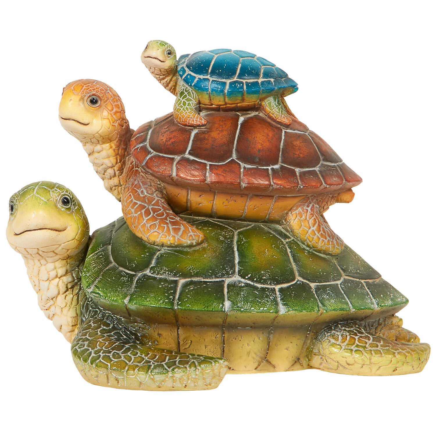 Stack of Turtles Decoration - Multicolour | Homebase