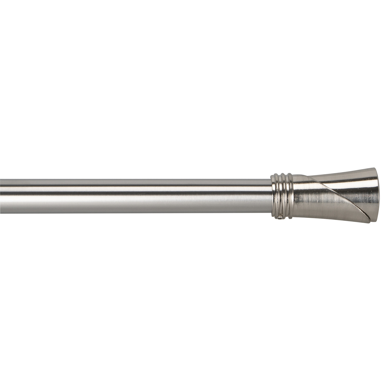 Evie 120 to 210cm Extendable Satin Silver Curtain Pole Price Comparisons | Compare The Build