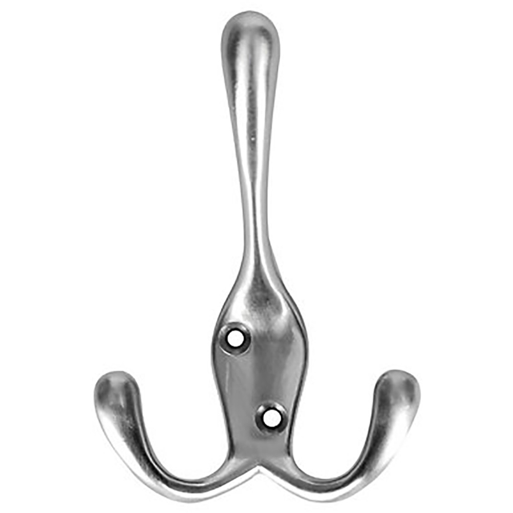 Silver 3 Prong Hat and Coat Hook Price Comparisons | Compare The Build