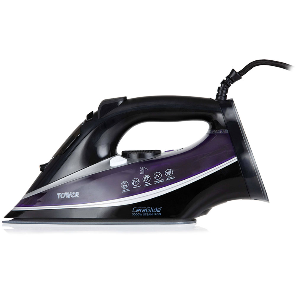 Tower T22013PR CeraGlide Ultra Speed Iron 3100W Price Comparisons | Compare The Build
