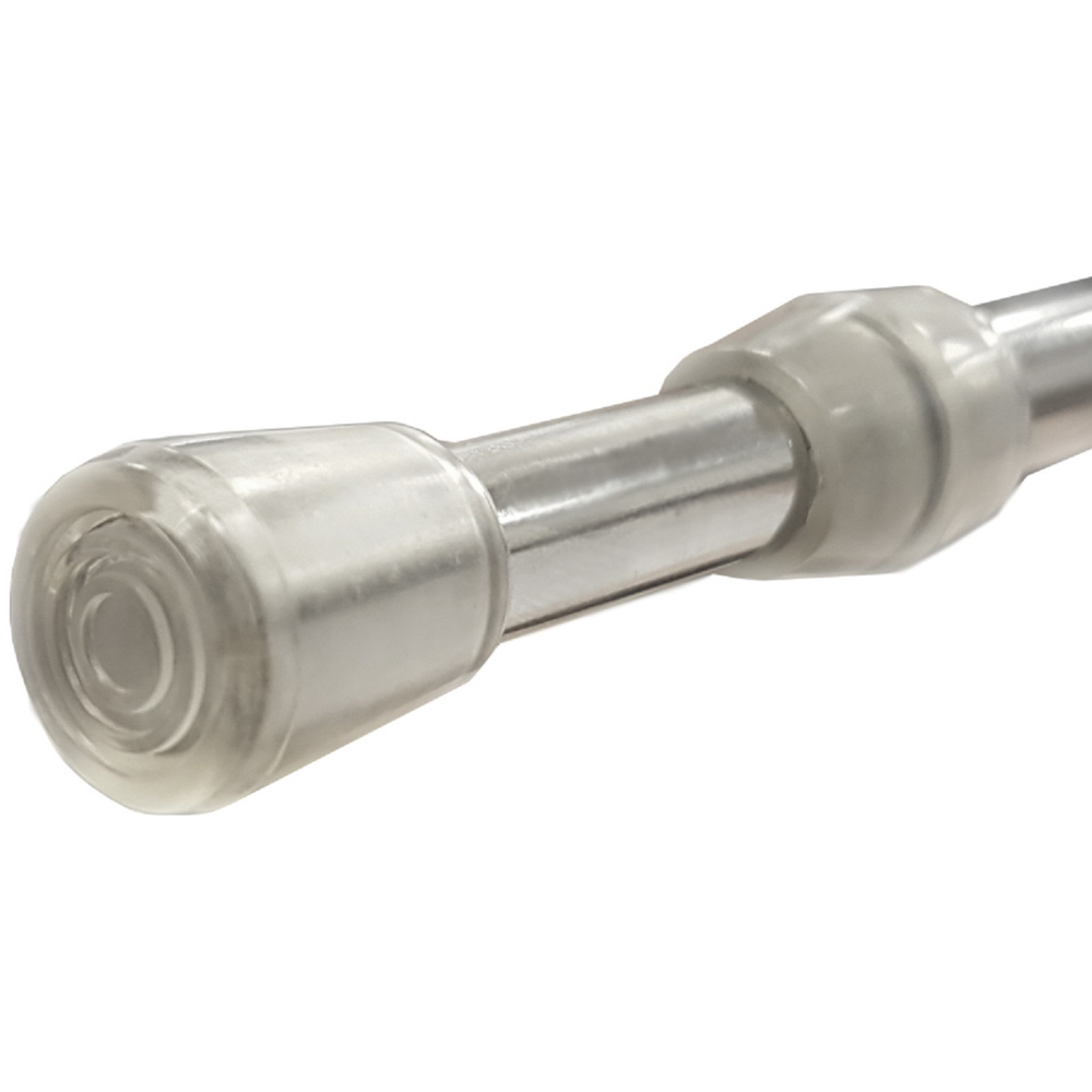 Simply 91-152cm Extendable Chrome Tension Cafe Rod | Homebase