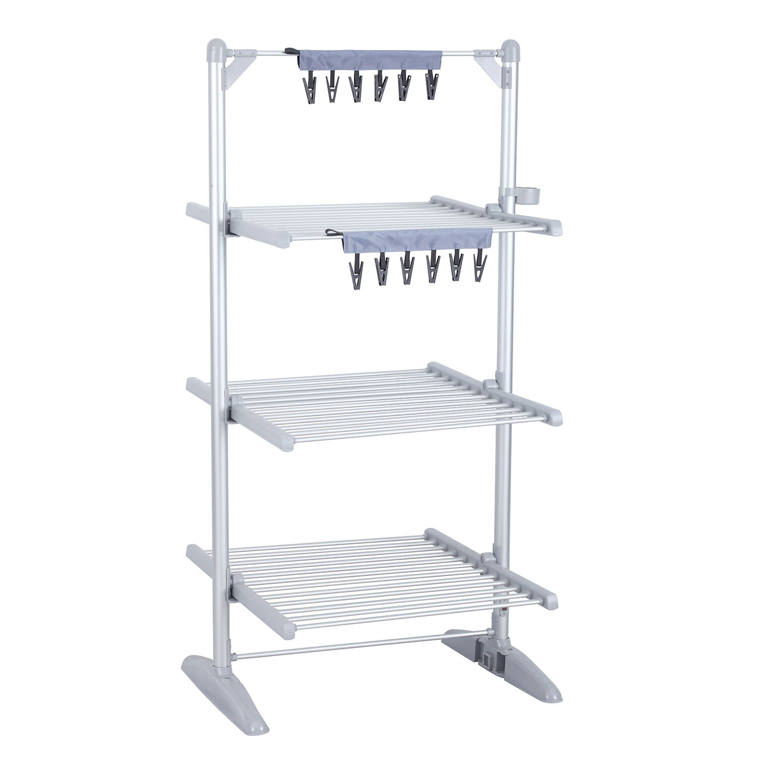 Pack of 2 Indoor Airer 6 Peg Attachment - Silver Price Comparisons | Compare The Build