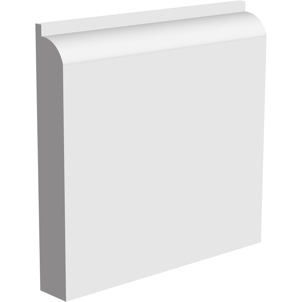 National Skirting White Bullnose II Primed Skirting Board 18mm 140 x 3040mm Price Comparisons | Compare The Build
