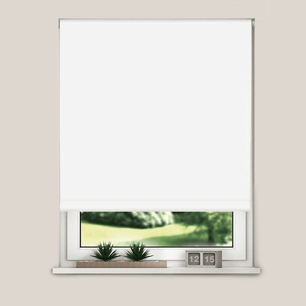 New Edge Blinds Blackout Roller Blinds White 60cm Price Comparisons | Compare The Build