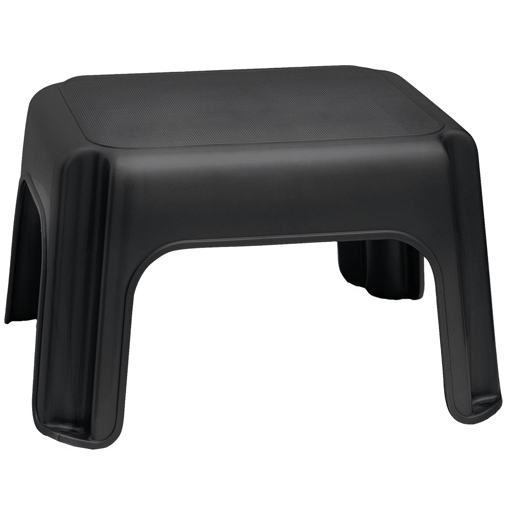 Homebase Stool Step Addis Black Step Stool | Homebase