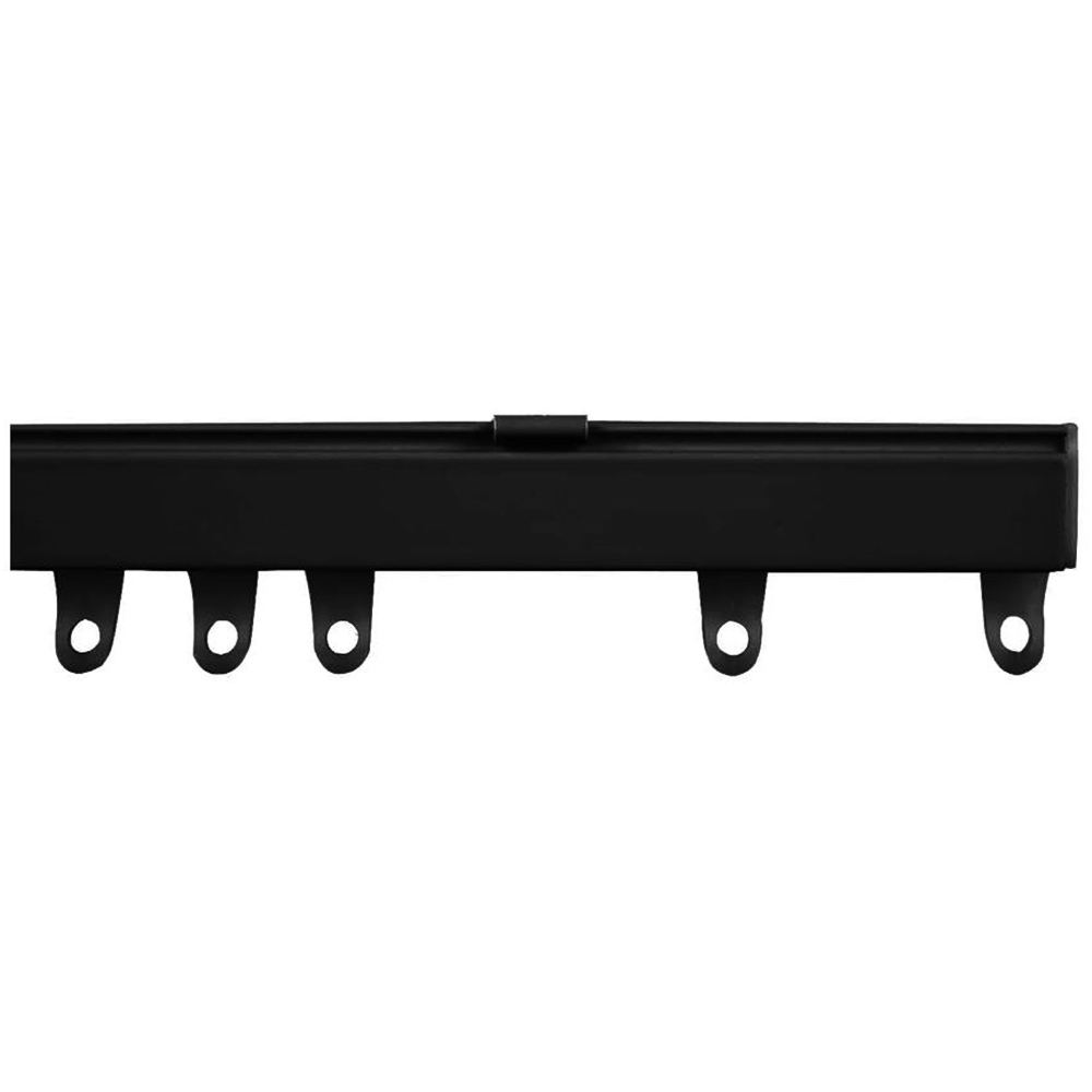 New Edge Blinds 210cm Fineline Aluminium Black Curtain Track Price Comparisons | Compare The Build