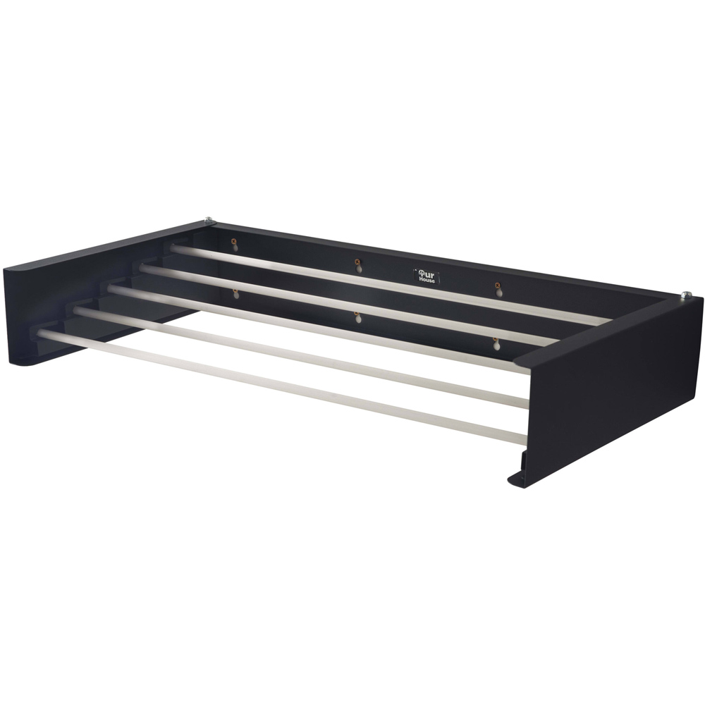 OurHouse Black Wall Mounted Clothes Airer 70cm Price Comparisons | Compare The Build
