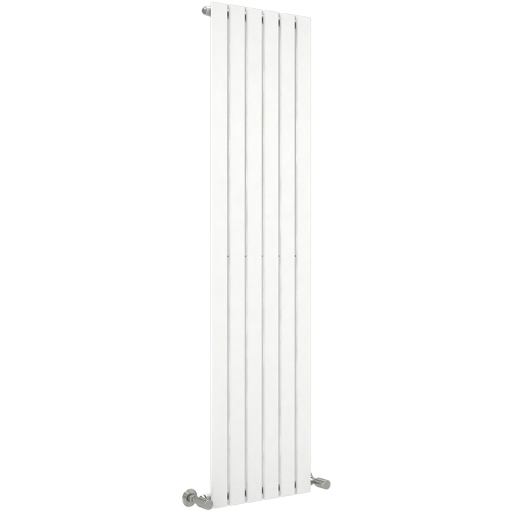 White 3286 BTU Single Flat Panel Vertical Column Radiator 1800 x 408mm ...