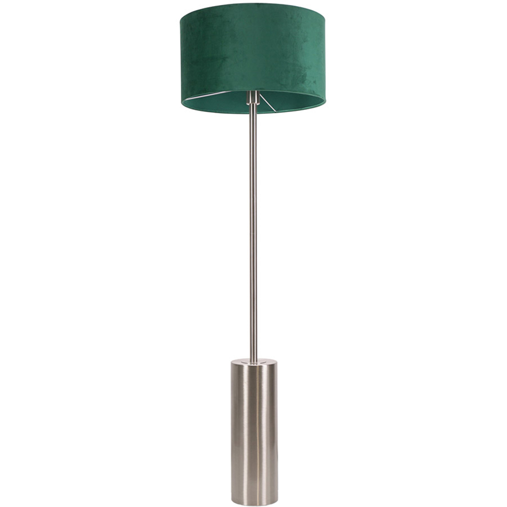 ValueLights Lexy Forest Green Velvet Shade Chrome LED Floor Lamp Price Comparisons | Compare The Build