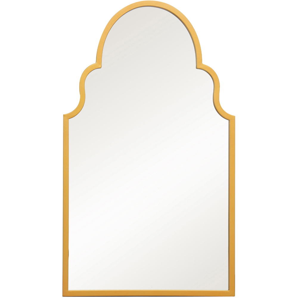 MirrorOutlet The Arcus Gold Framed Arched Garden Wall Mirror 104 x 61cm Price Comparisons | Compare The Build