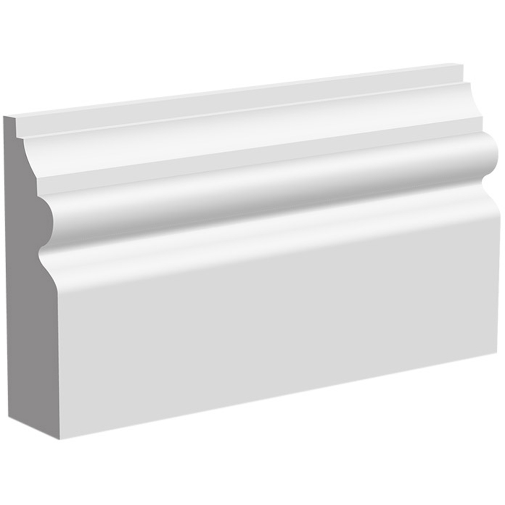 National Skirting White Primed Venice Skirting Board 18mm 95 x 4200mm Price Comparisons | Compare The Build